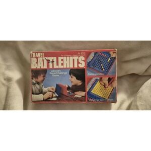 Vintage 1970s Lakeside Travel Battlehits‎ Game Complete Portable Battleship